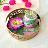 Lotus Tray & Jar set