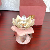 Silver Plated Lotus Diya