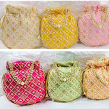 Embroidery Potli Bags pack of 10