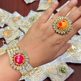 Bandhani Ring Bracelet pack of 10