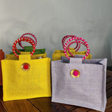 Jute Gift Bags Pack of 10