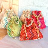 Embroidery Potli bags pack of 10