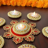 Embellished Lotus Rangoli