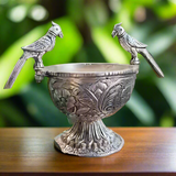 German silver Parrot Bowl